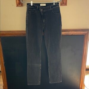 Abercrombie & Fitch Dark Gray Slim Straight Jeans